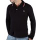 Polo manga larga Fred Perry classic fit Negro