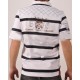 Polo Van Santen Stripped triple corona tour blanco y negro