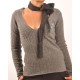 Jersey Punto  La Martina damas Polo eventing. Gris