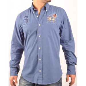 Camisa La Martina Boston Polo event , azul