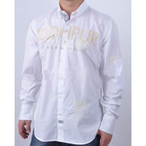 Camisa La Martina Jodimpur Gold 2010 blanca