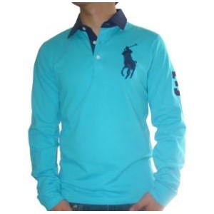 Ralph Lauren Big pony Polo rugby edition. azul claro electrico