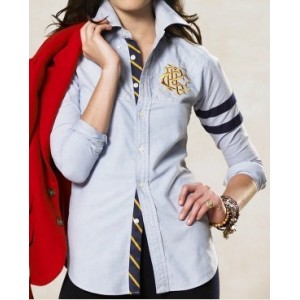 CAMISA RALPH LAUREN DAMAS CRESSET EMBROIDED SHIRT  LADIES